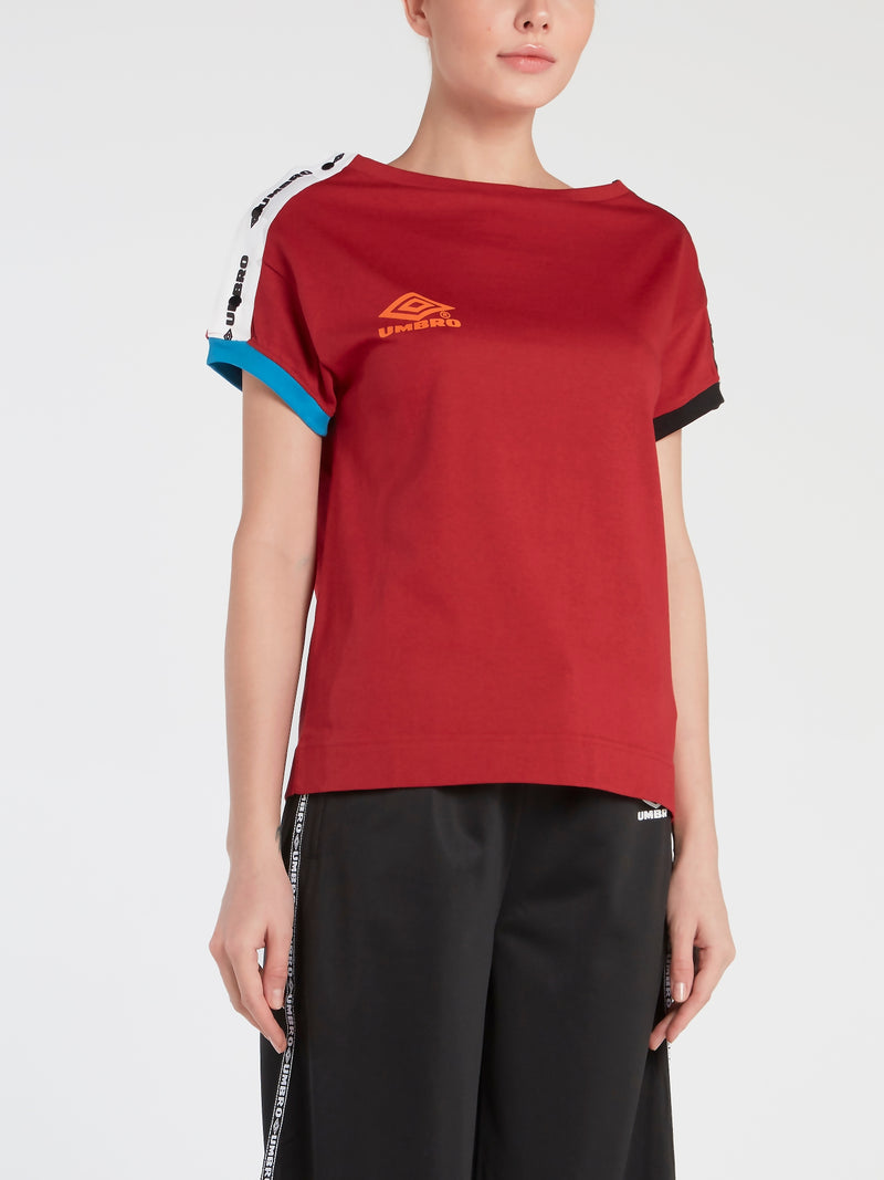 Lina Red Popper T-Shirt