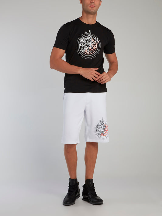 Looney Tunes White Contrast Shorts
