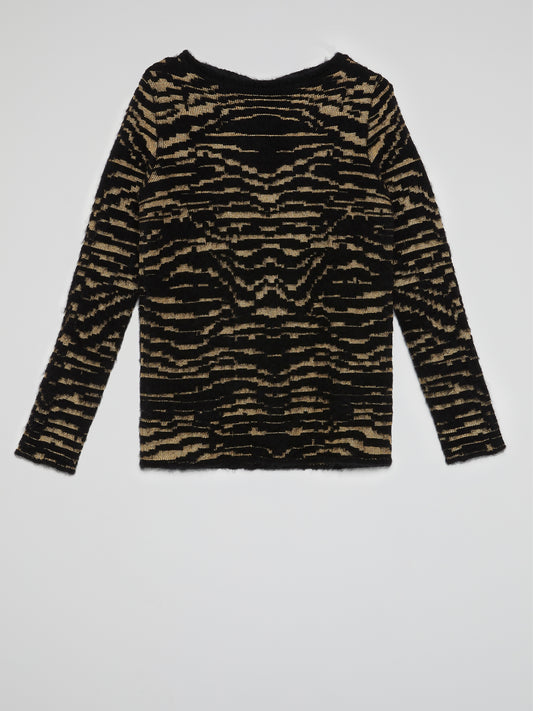 Tiger Effect Crewneck Sweater