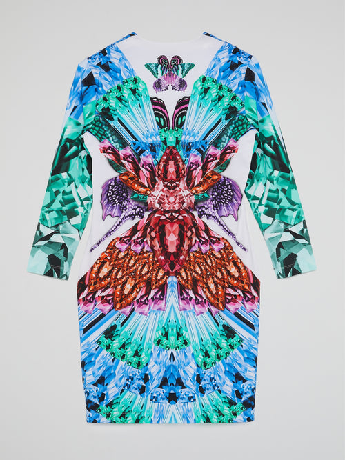 Butterfly Effect V-Neck Dress