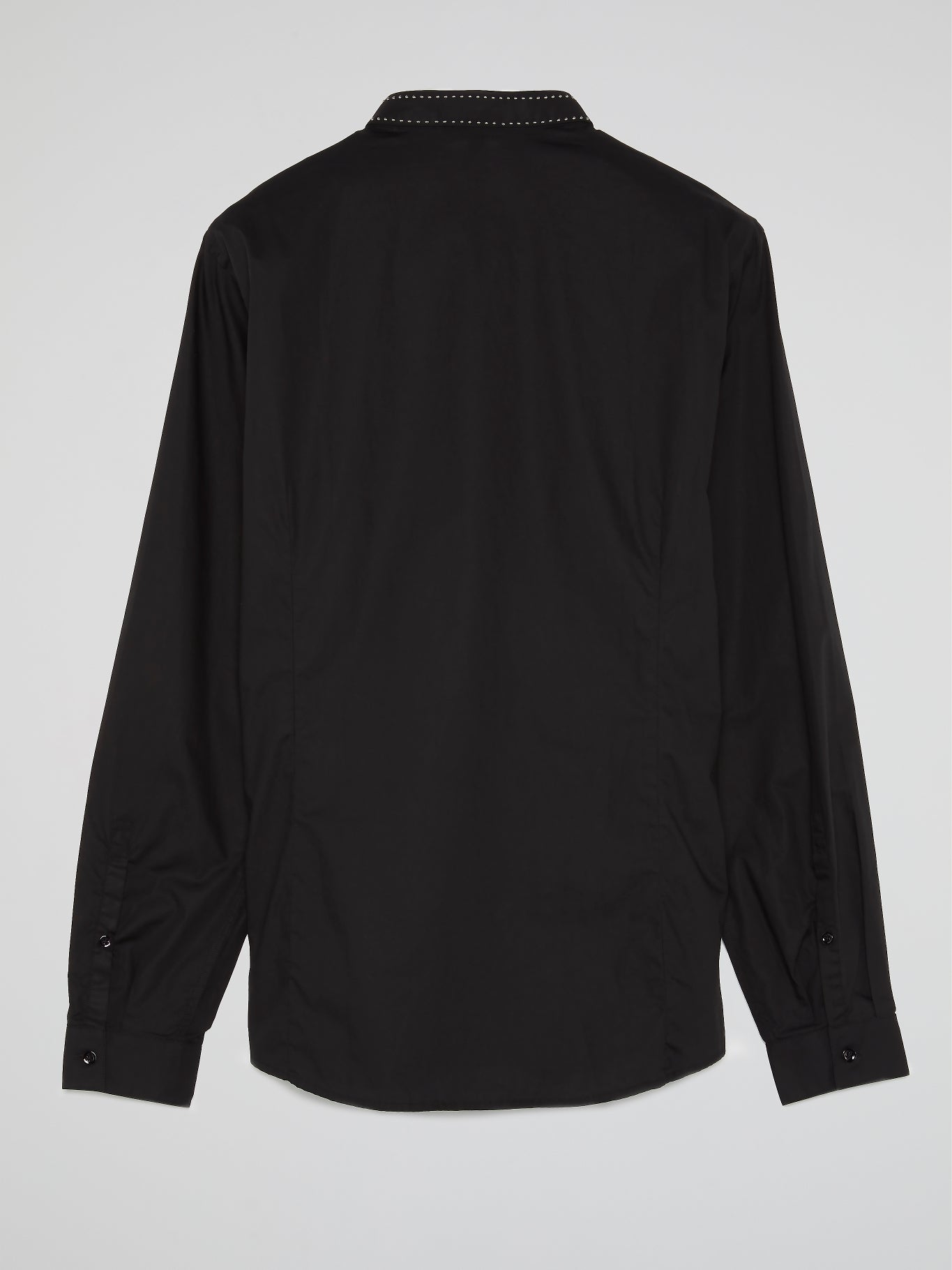 Black Studded Long Sleeve Shirt