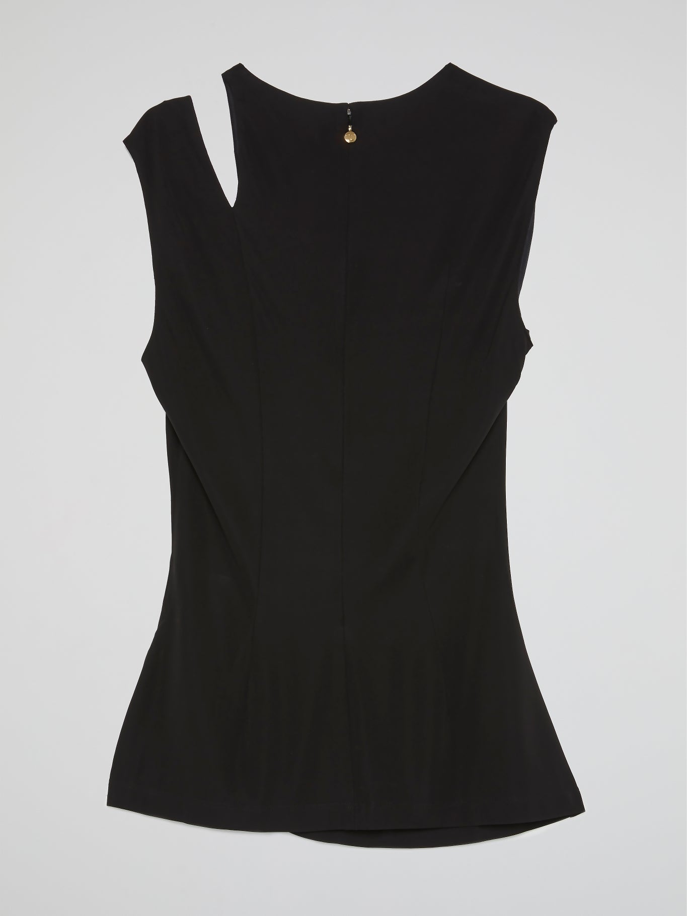 Black Cut Out Ruched Top