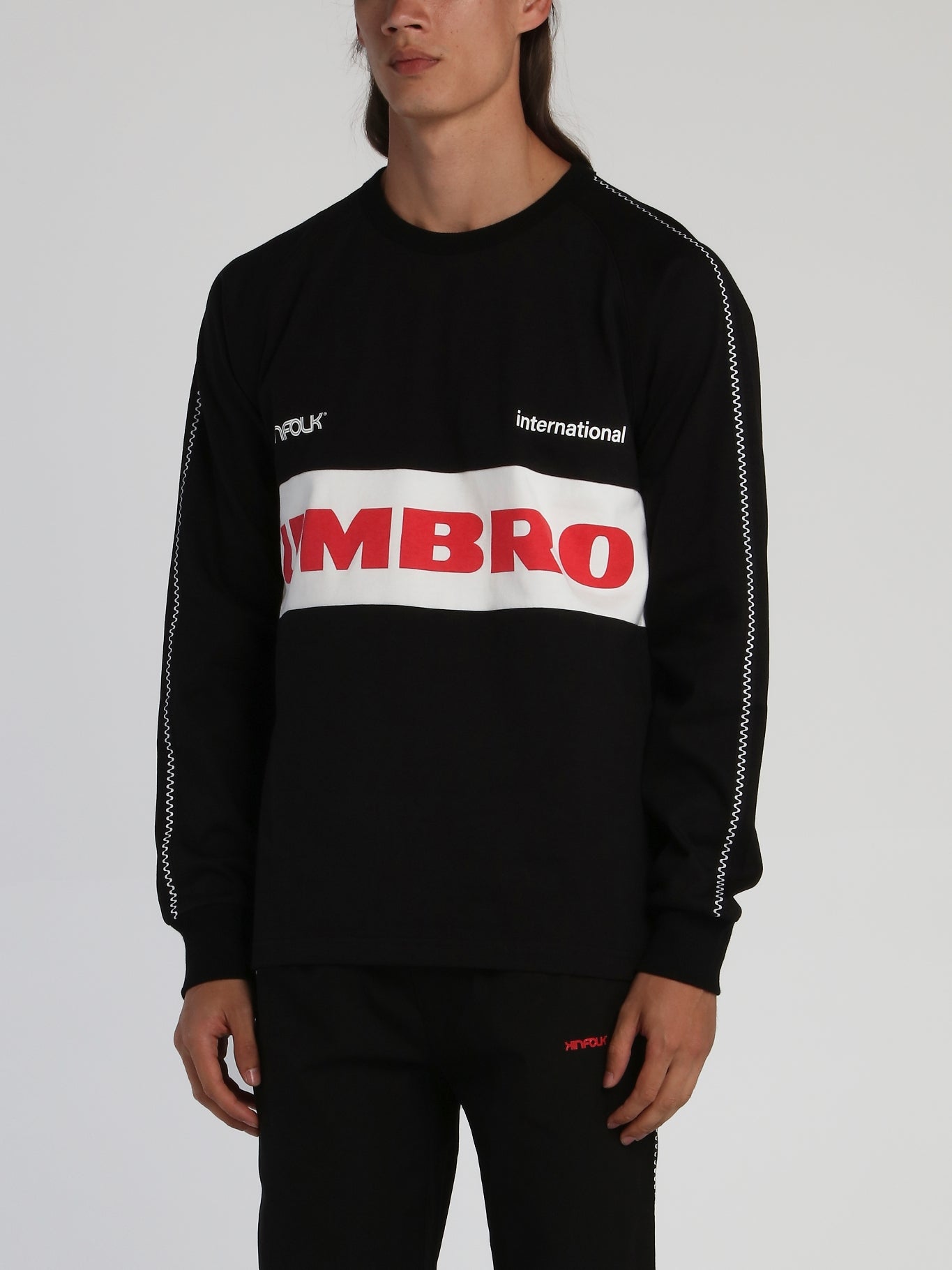 Shop Umbro Kinfolk x Umbro Raglan Sleeve Sweatshirt Online