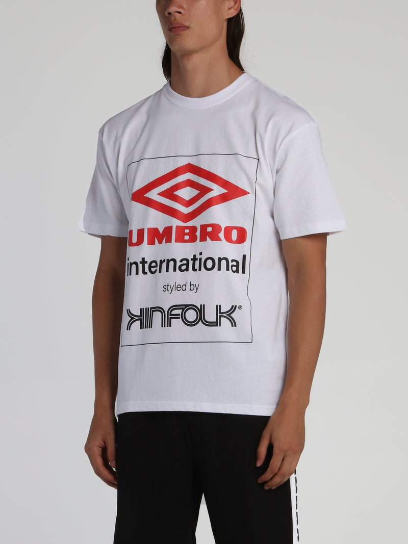 Kinfolk x Umbro White Logo T-Shirt