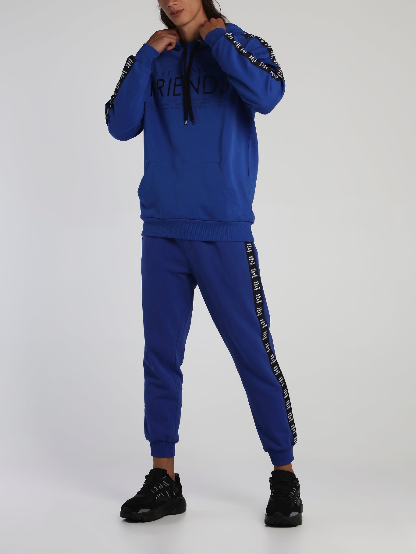 Navy Logo Tape Track Trousers