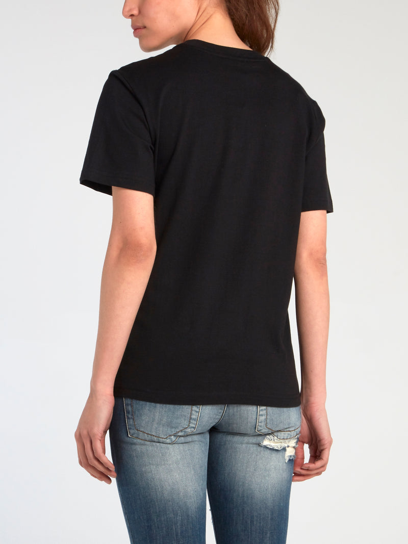 Black Logo Boyfriend T-Shirt