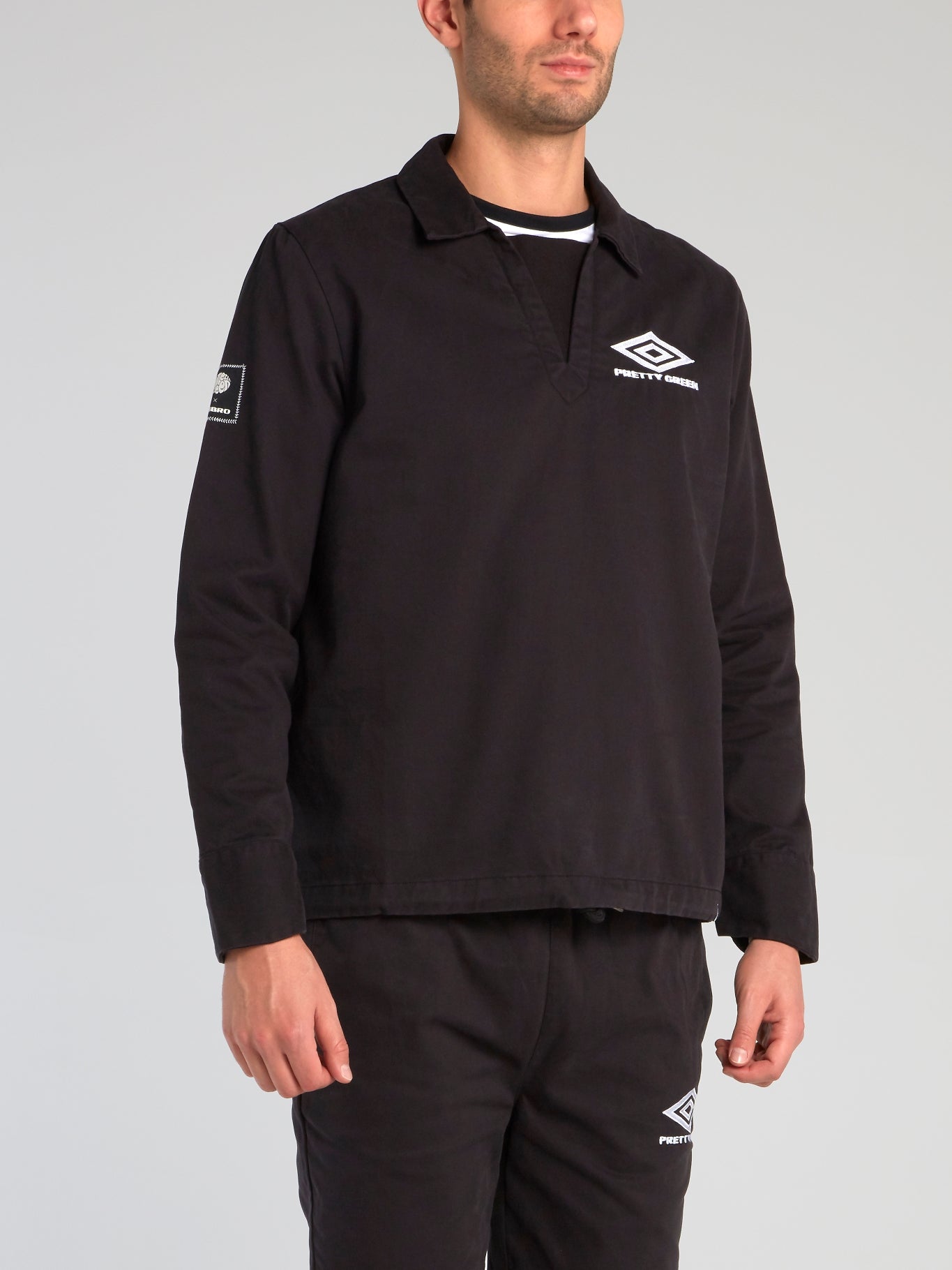 Shop Umbros Pretty Green x Umbro Black Drill Top Online – Maison-B