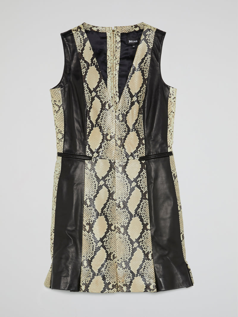 Python Print Leather Dress
