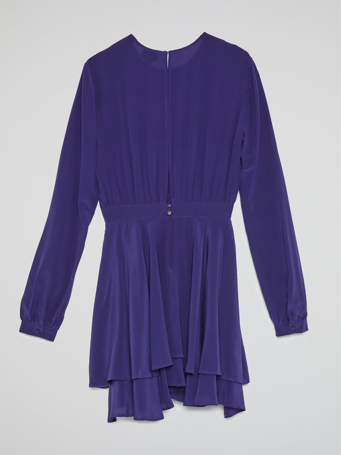 Purple Frill Hem Dress