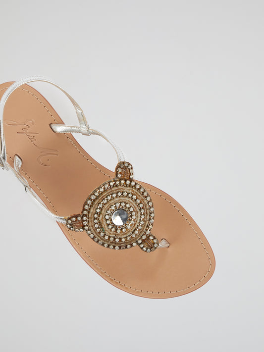 Cora Embellished Flat Sandals
