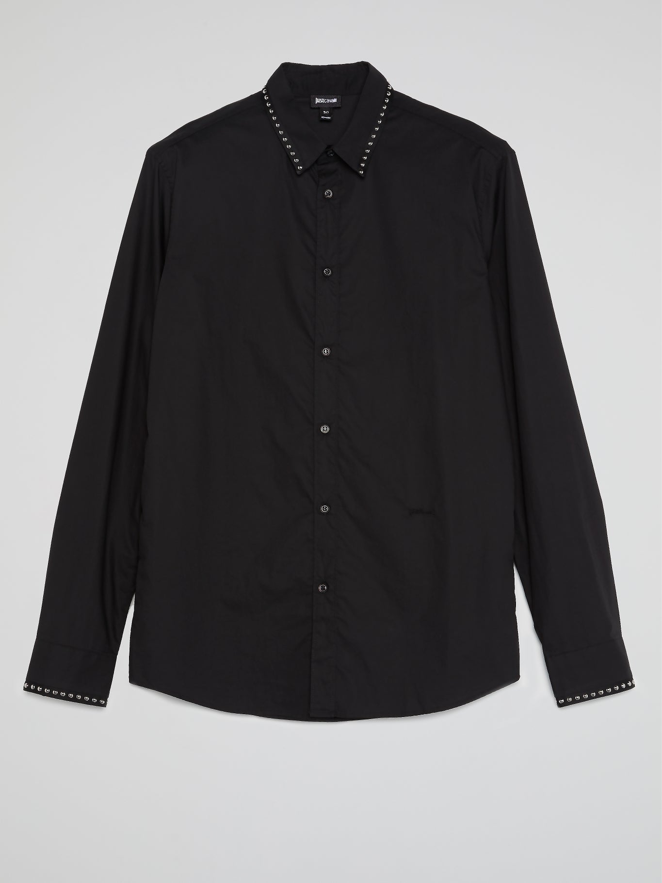 Black Studded Trim Shirt