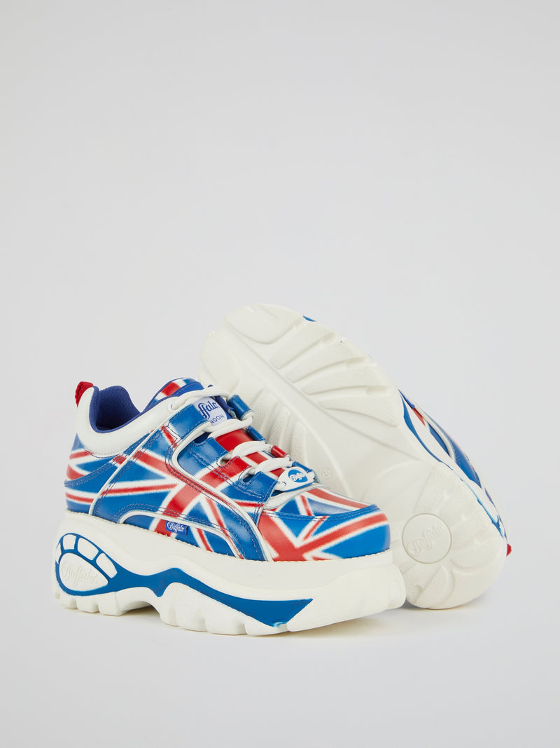 UK Flag Chunky Sole Sneakers