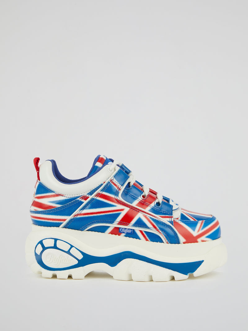 UK Flag Chunky Sole Sneakers