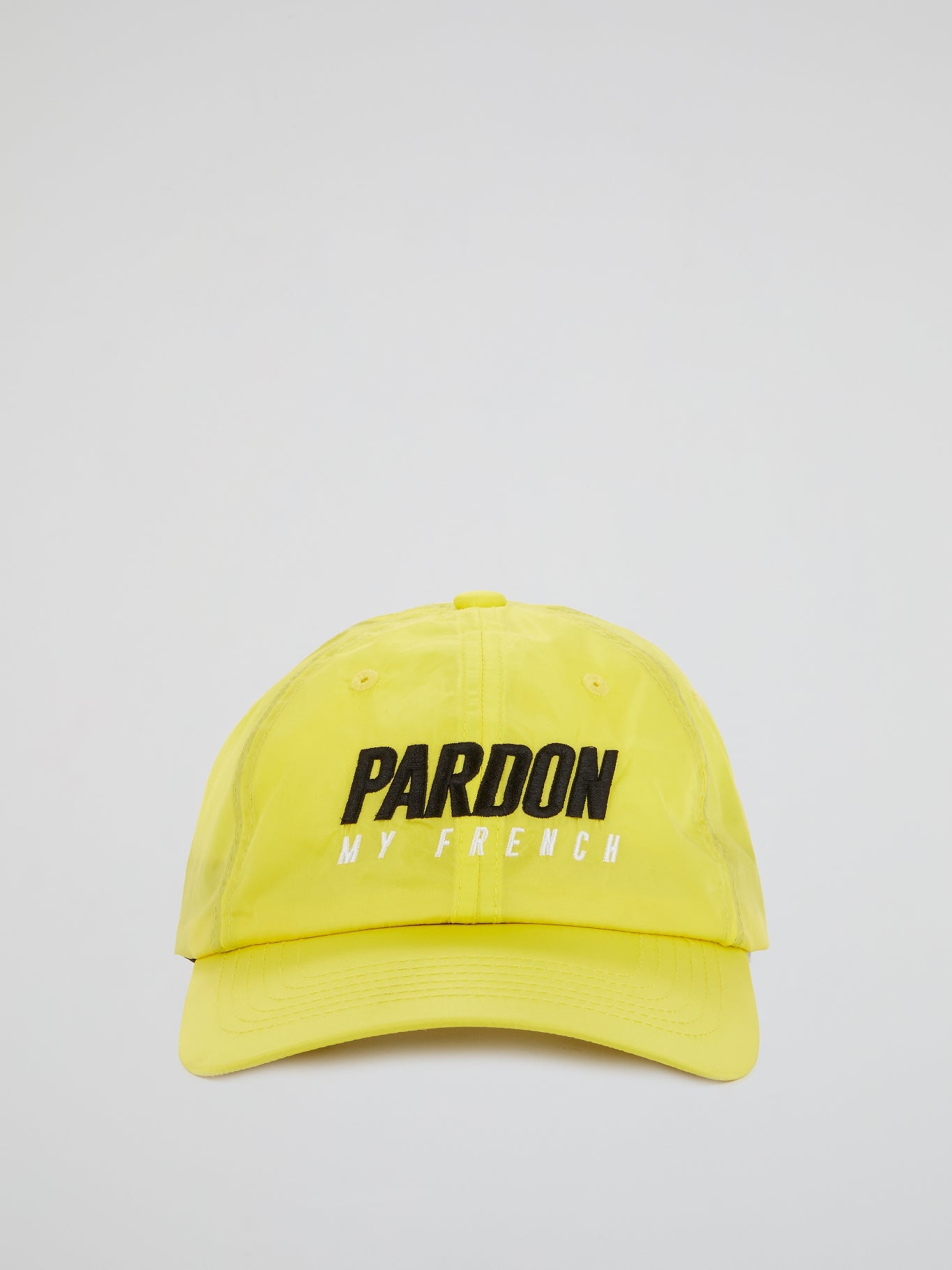 Yellow Embroidered Logo Cap