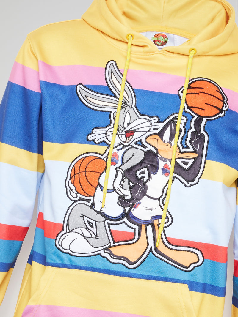 Bugs and Daffy Striped Hoodie