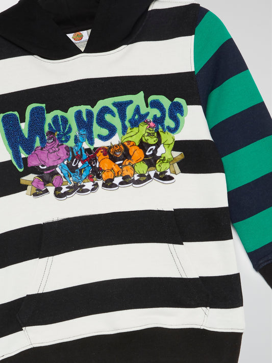 Monstars Colour Block Striped Hoodie (Kids)