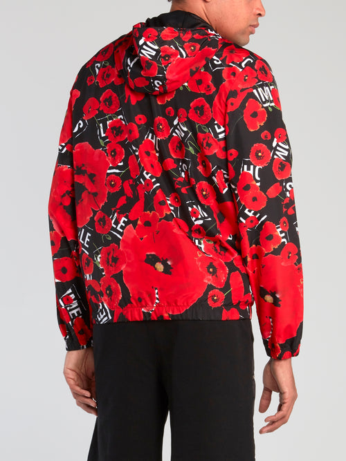 All Over Poppies Hooded Jacket