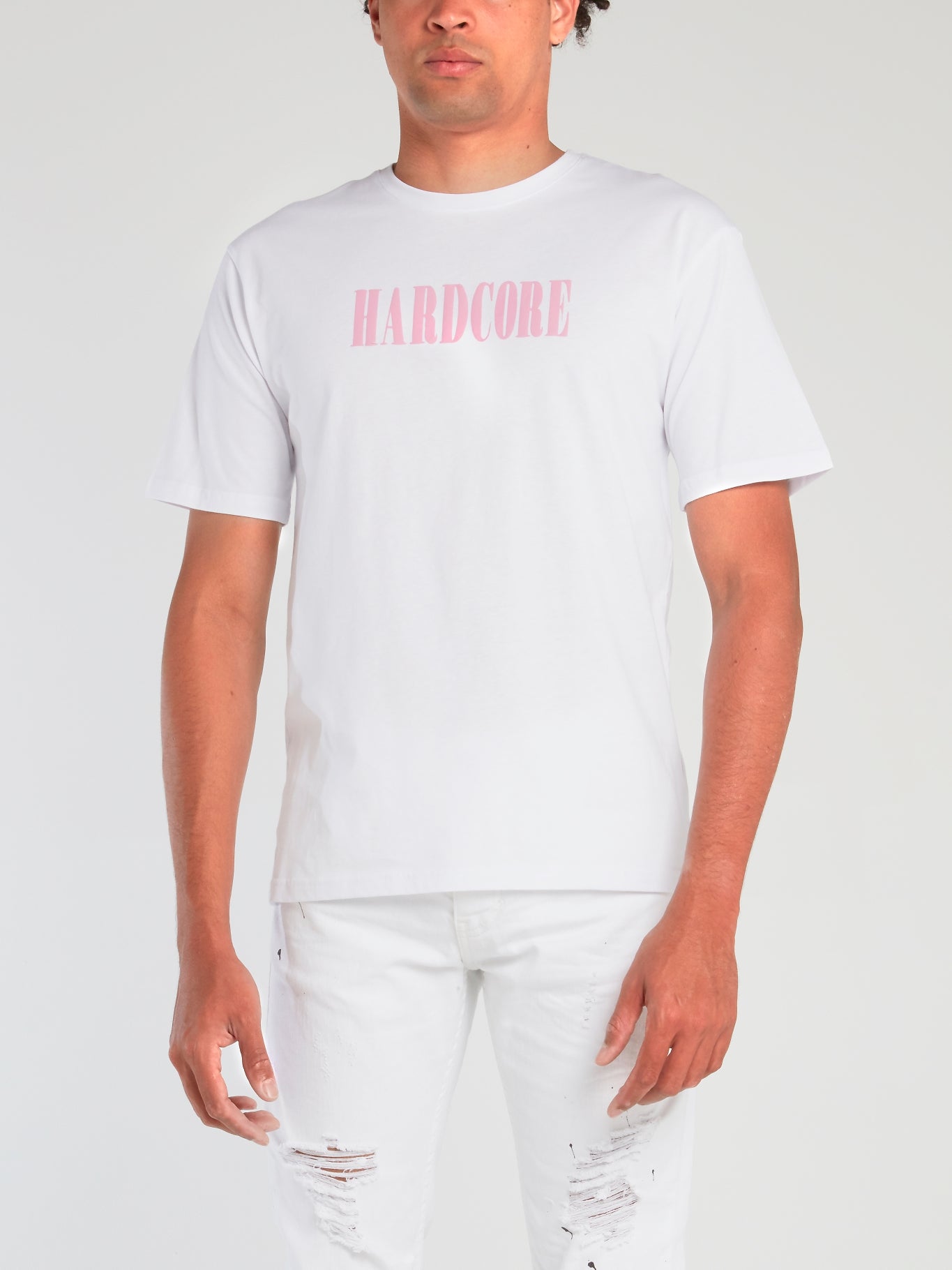 White Statement Cotton T-Shirt