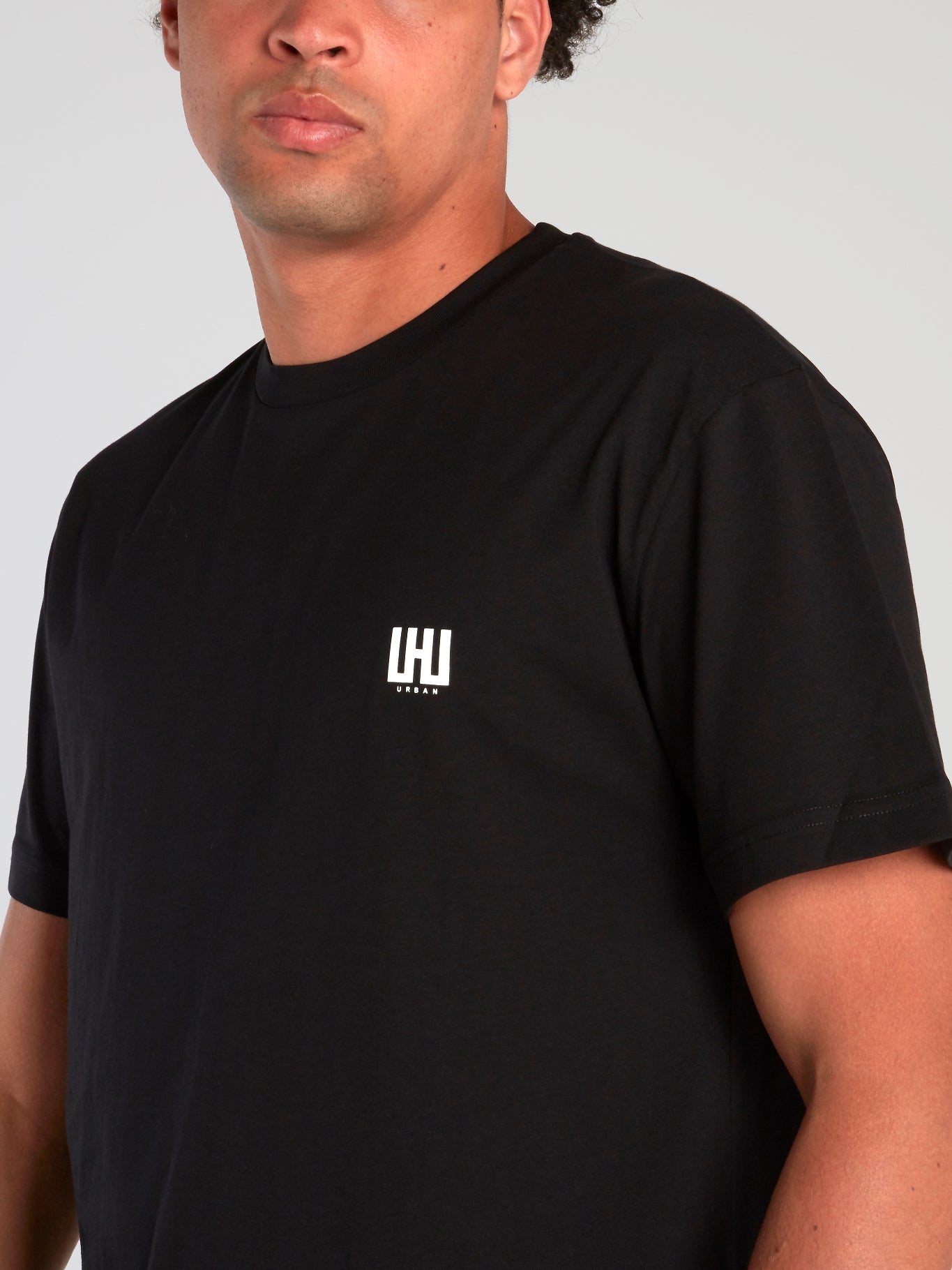 Black Logo Hem T-Shirt