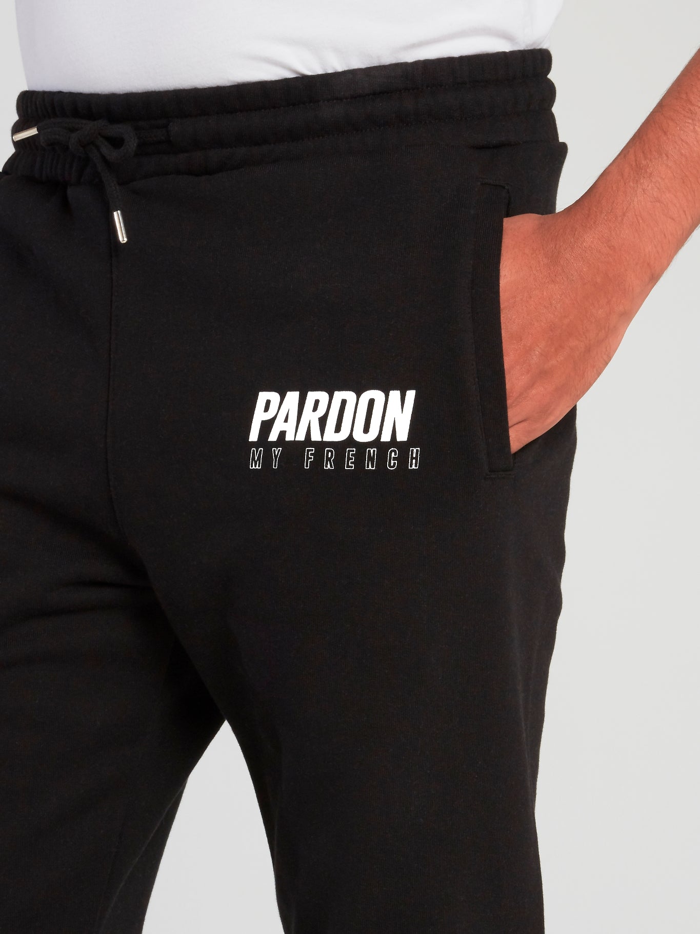 Black Logo Print Core Pants