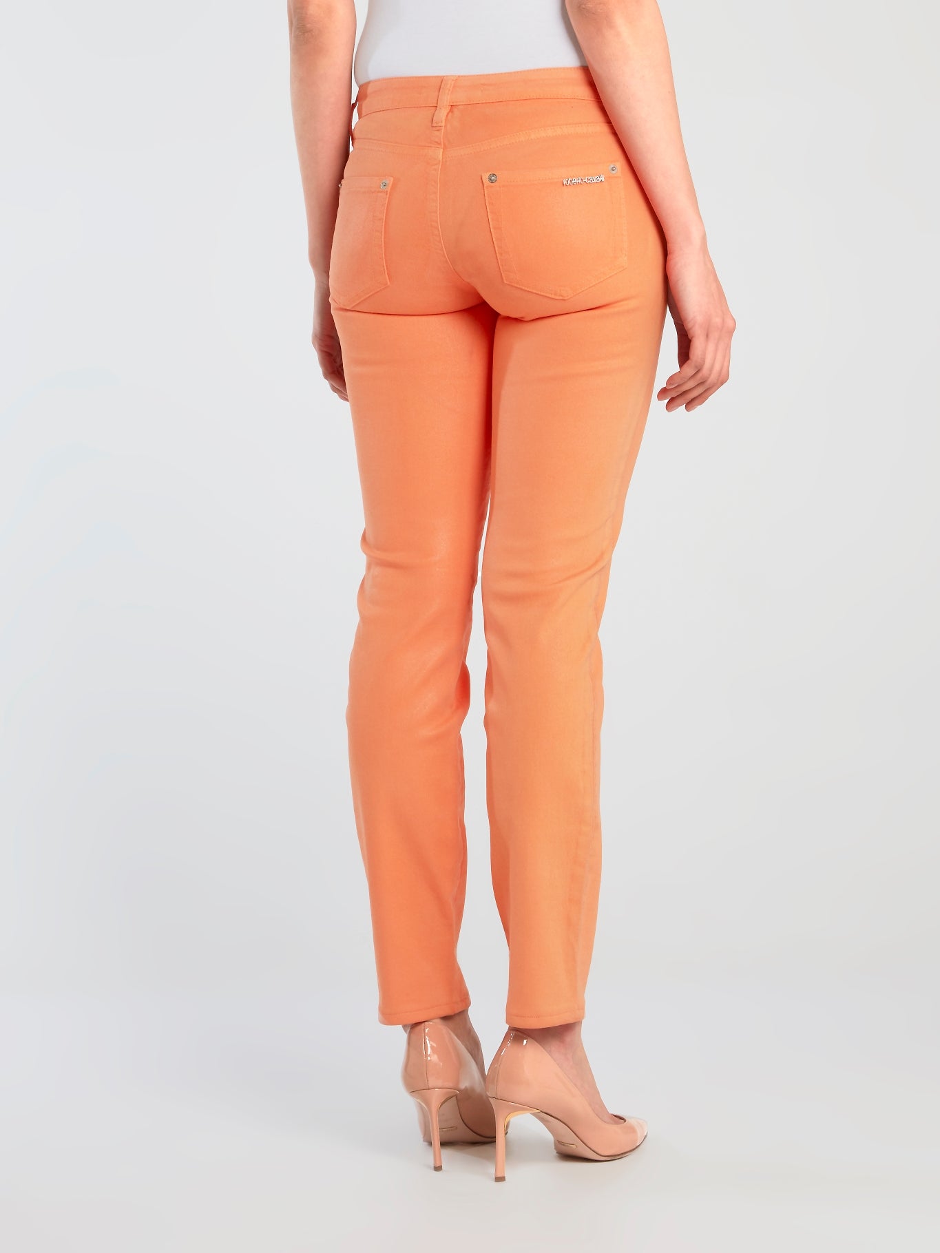 Orange Slim Fit Jeans