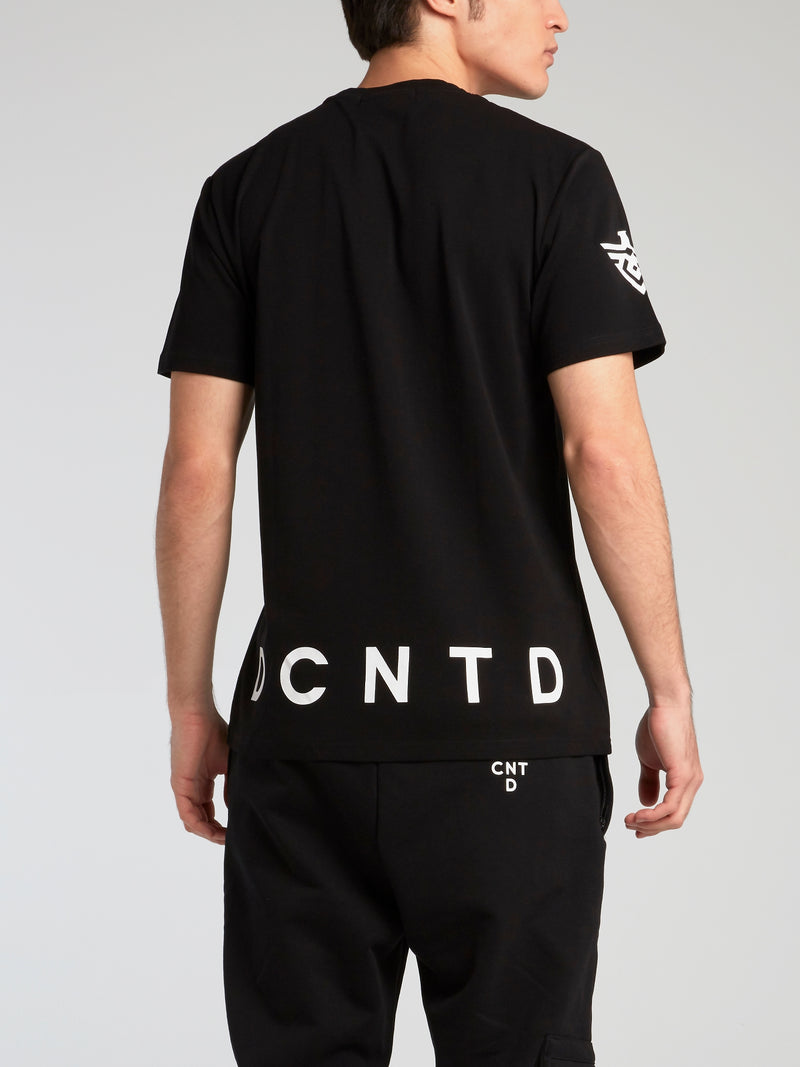 Black Logo Print Core T-Shirt