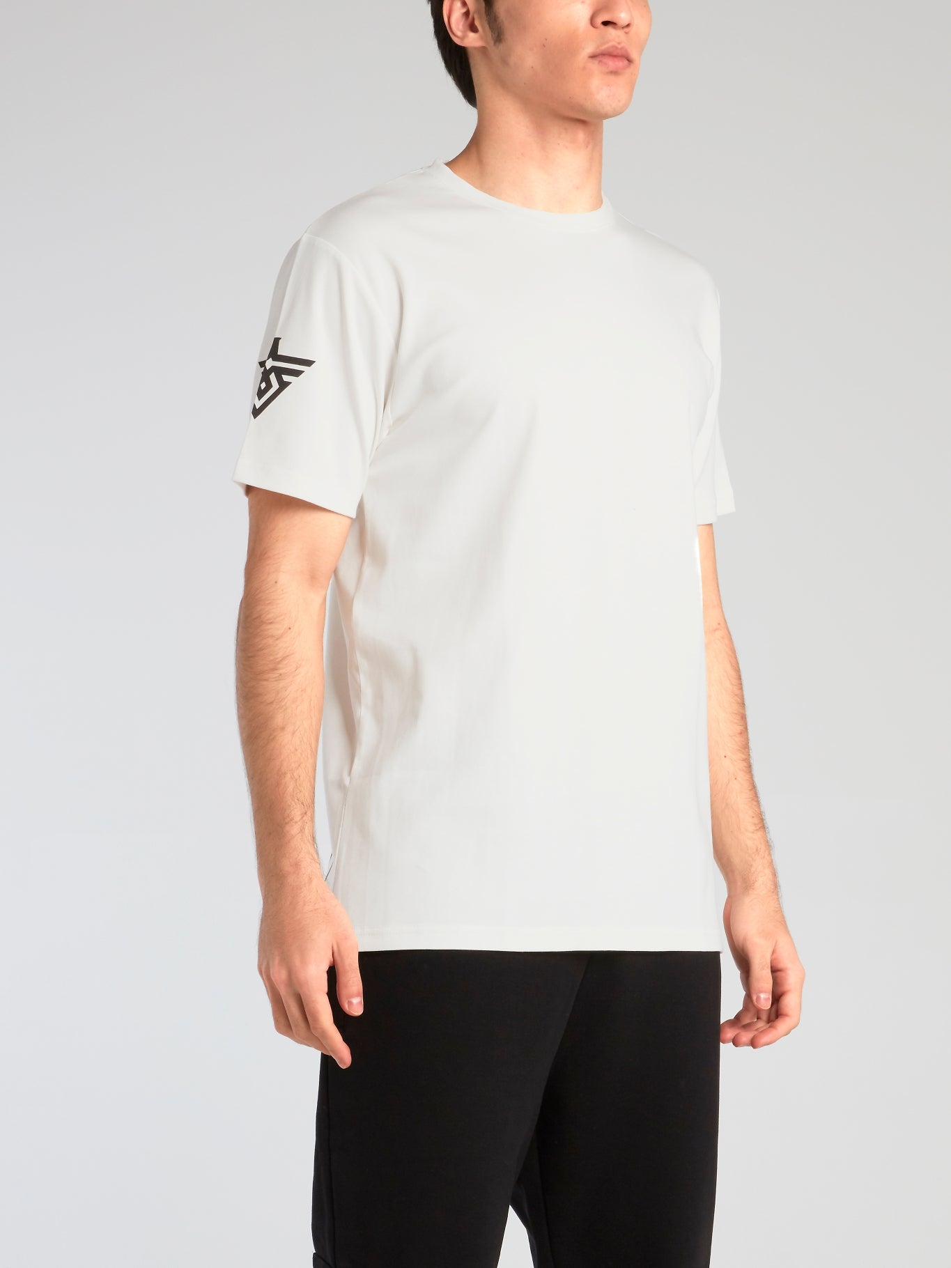 White Logo Print Core T-Shirt