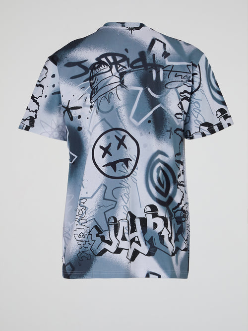 Joyrich x Dim Mak Monochrome Graffiti T-Shirt