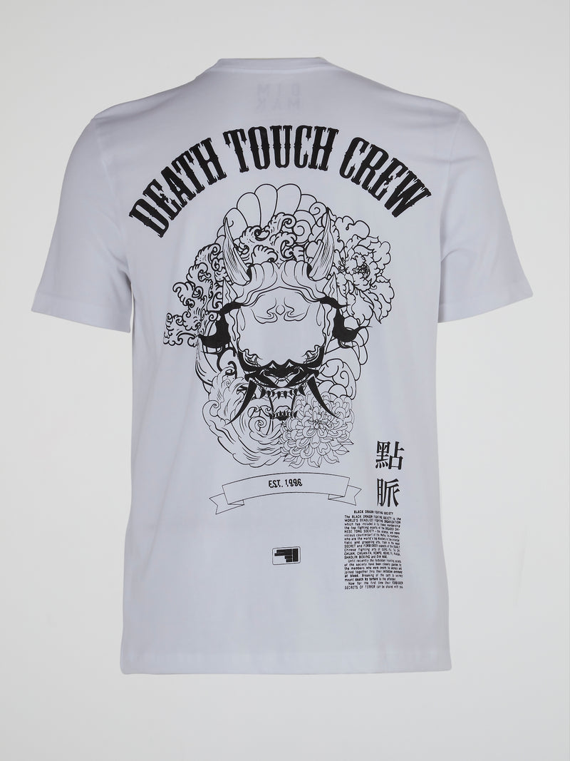 White Death Touch Crewneck T-Shirt