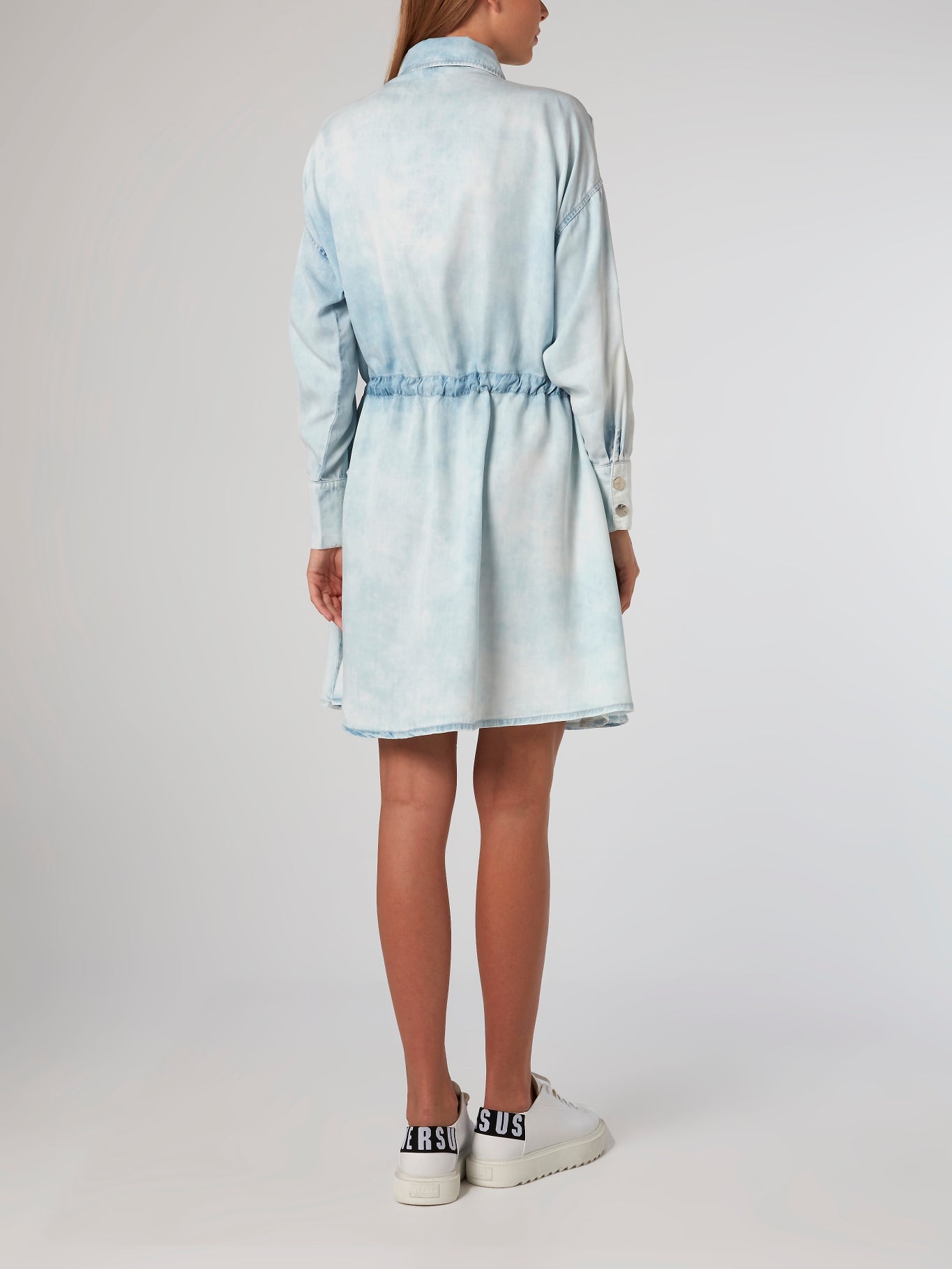 Max & Moi Acid Wash Tencel Shirt Dress 36 / Blue Max & Moi Acid Wash Tencel Shirt Dress 36 / Blue