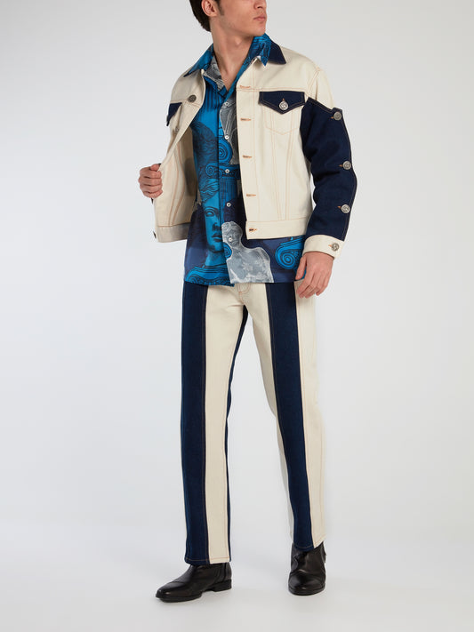 Rodeo Ivory Panelled Denim Jacket