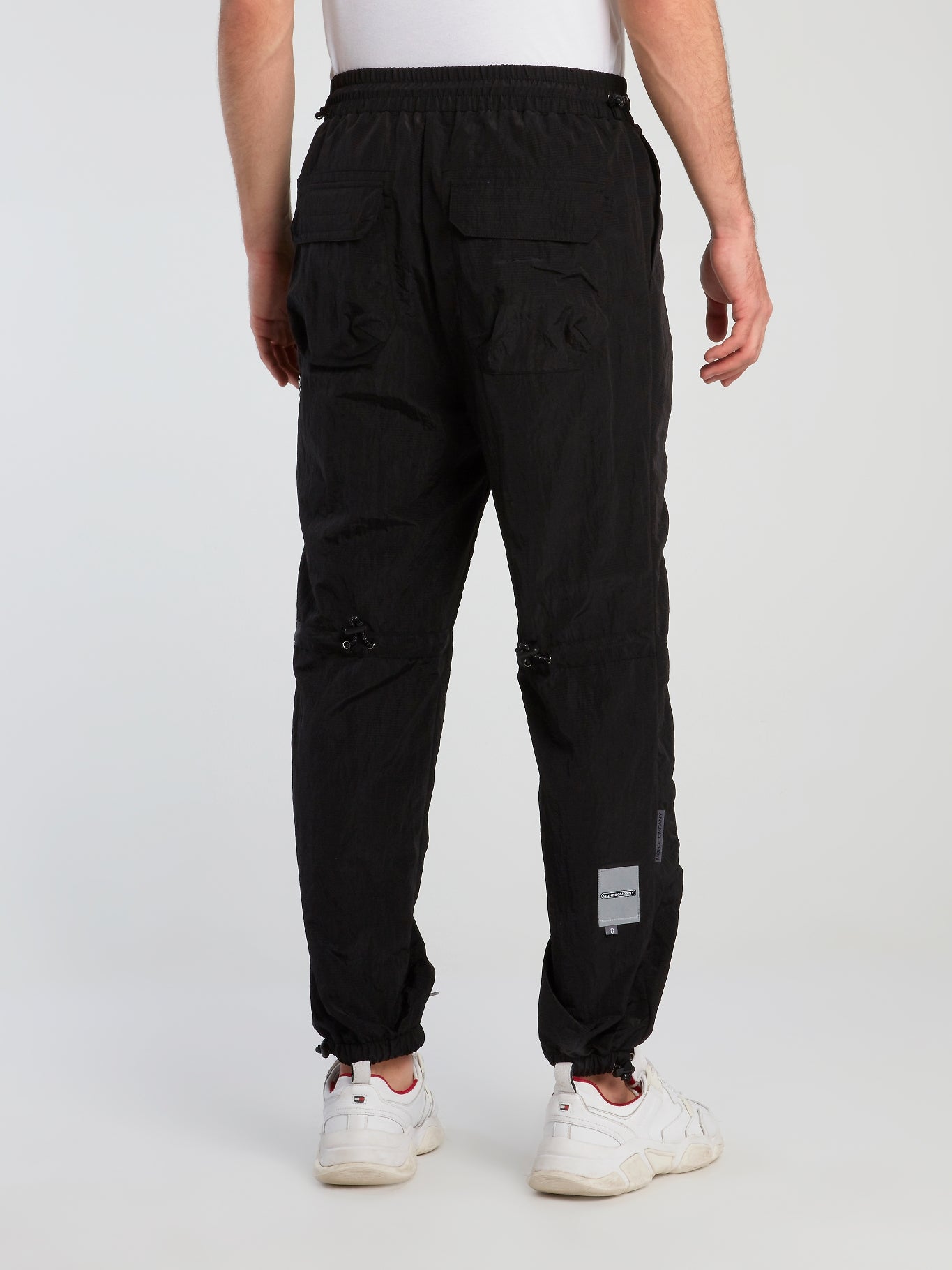 Black Technical Zip Up Trousers
