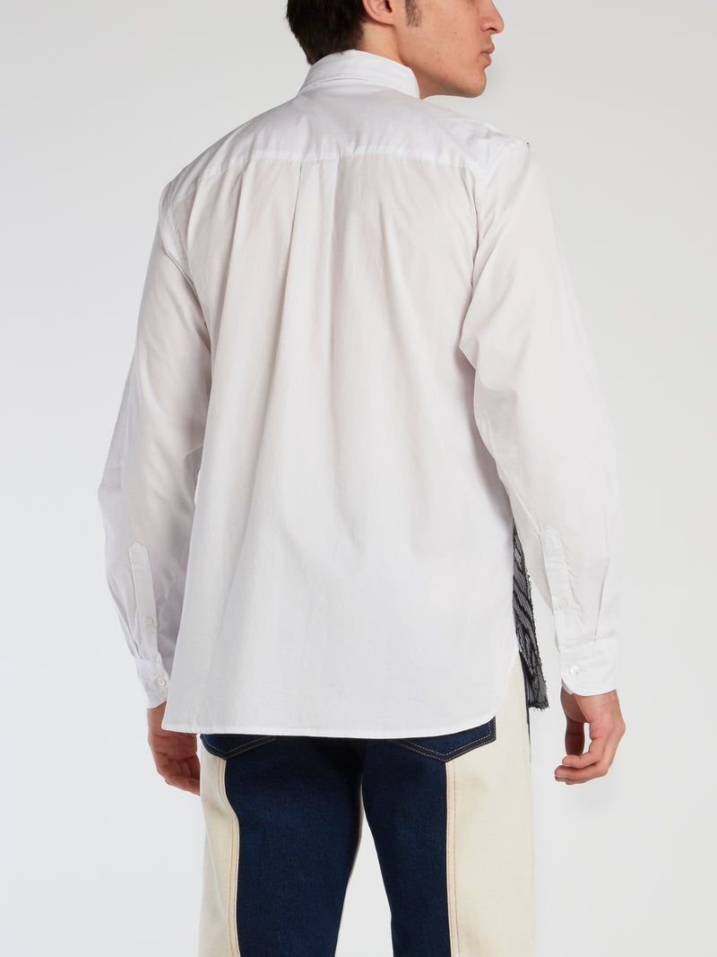 Jacquard Long Sleeve Poplin Shirt