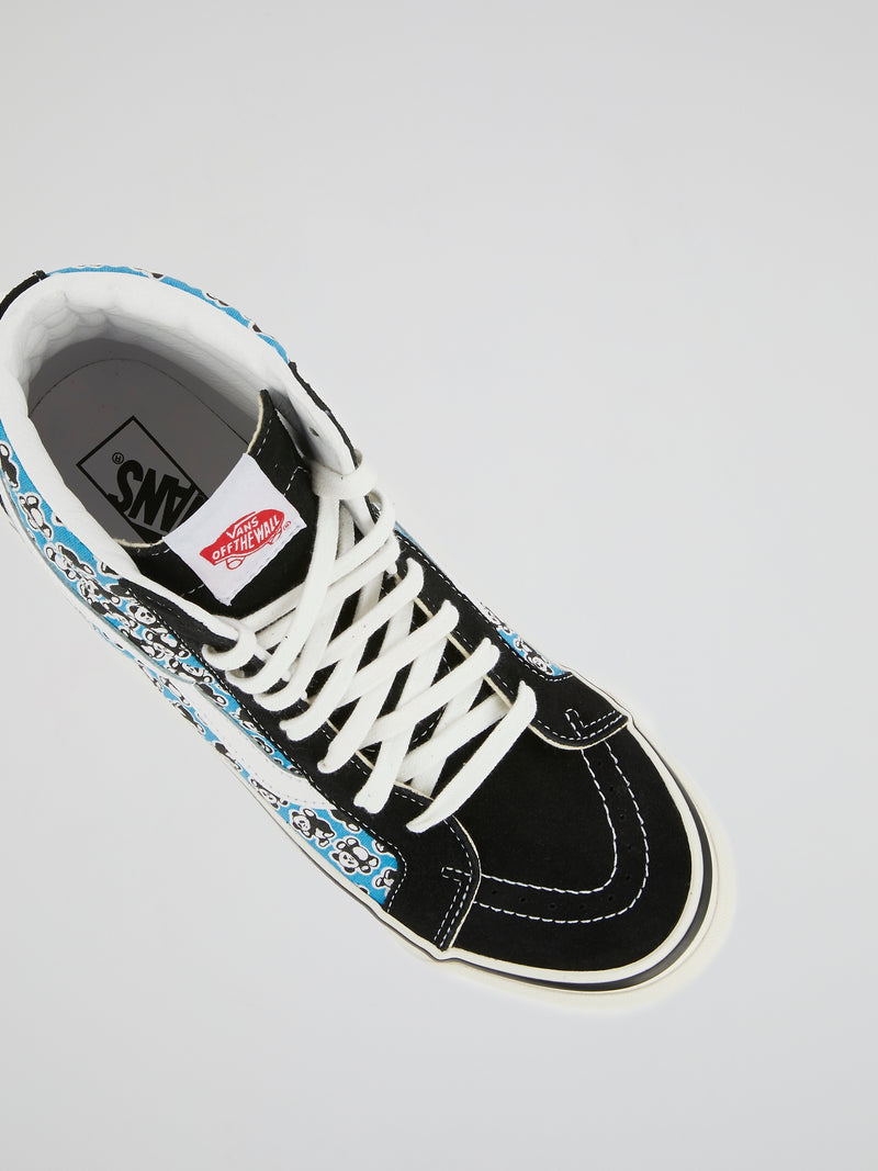 UA SK8-Hi 38 DX Panda Print Sneakers