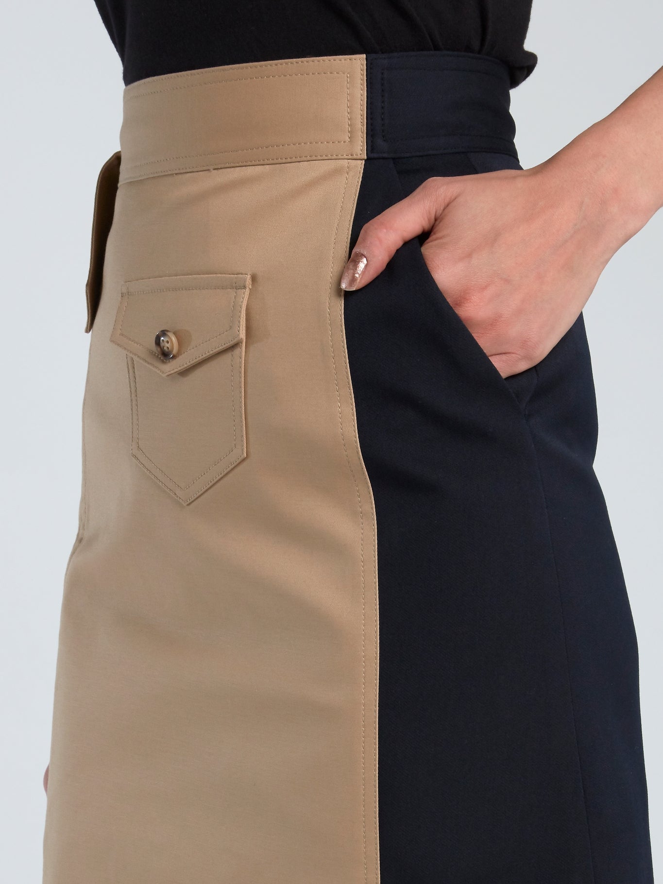 Mulit-Layer Trench Long Skirt