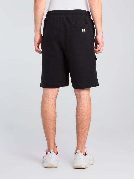 Black Pocket Detail Shorts