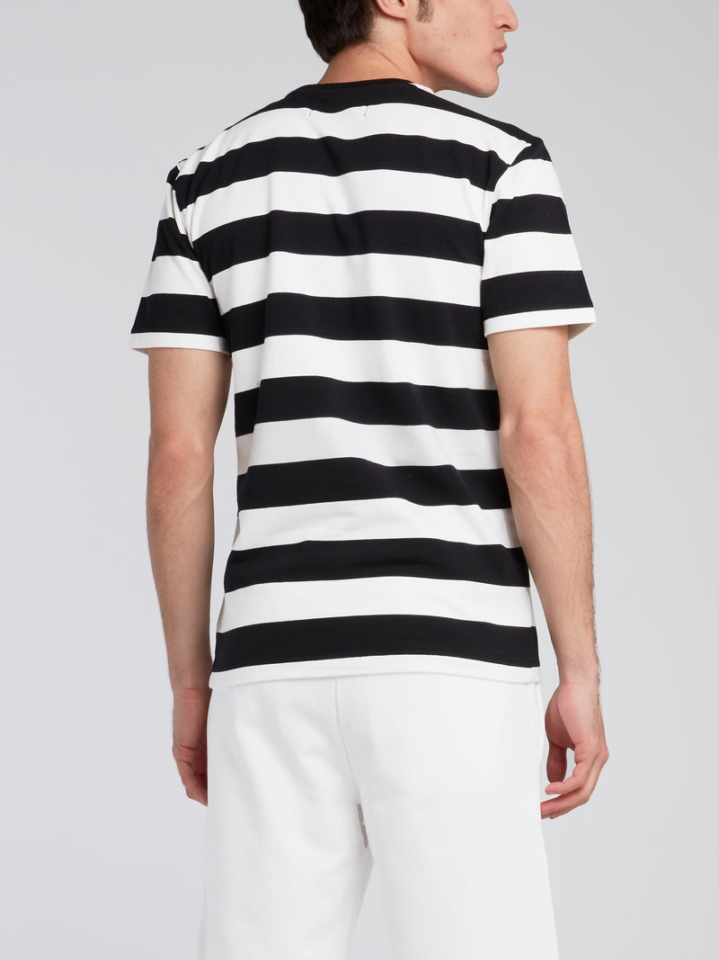 White Striped Traveller T-Shirt