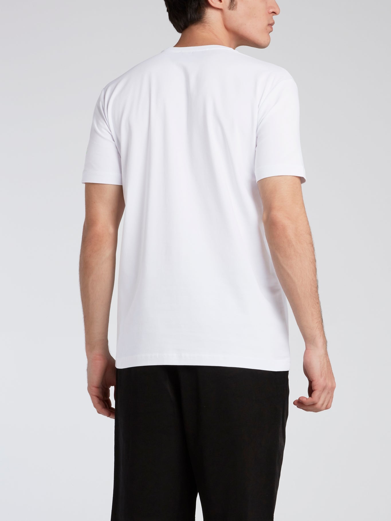White Black Printed T-Shirt