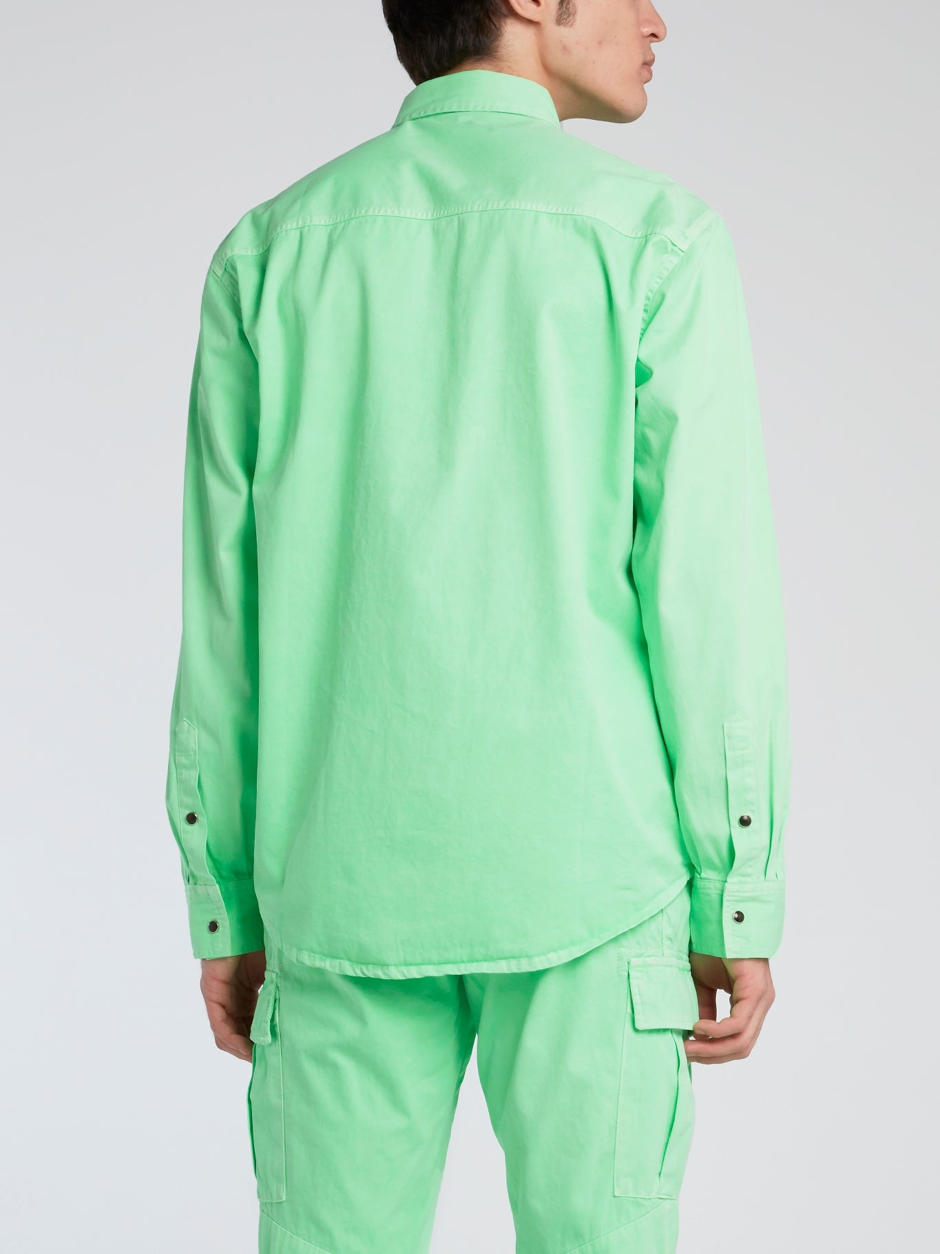 Neon Green Button Up Shirt