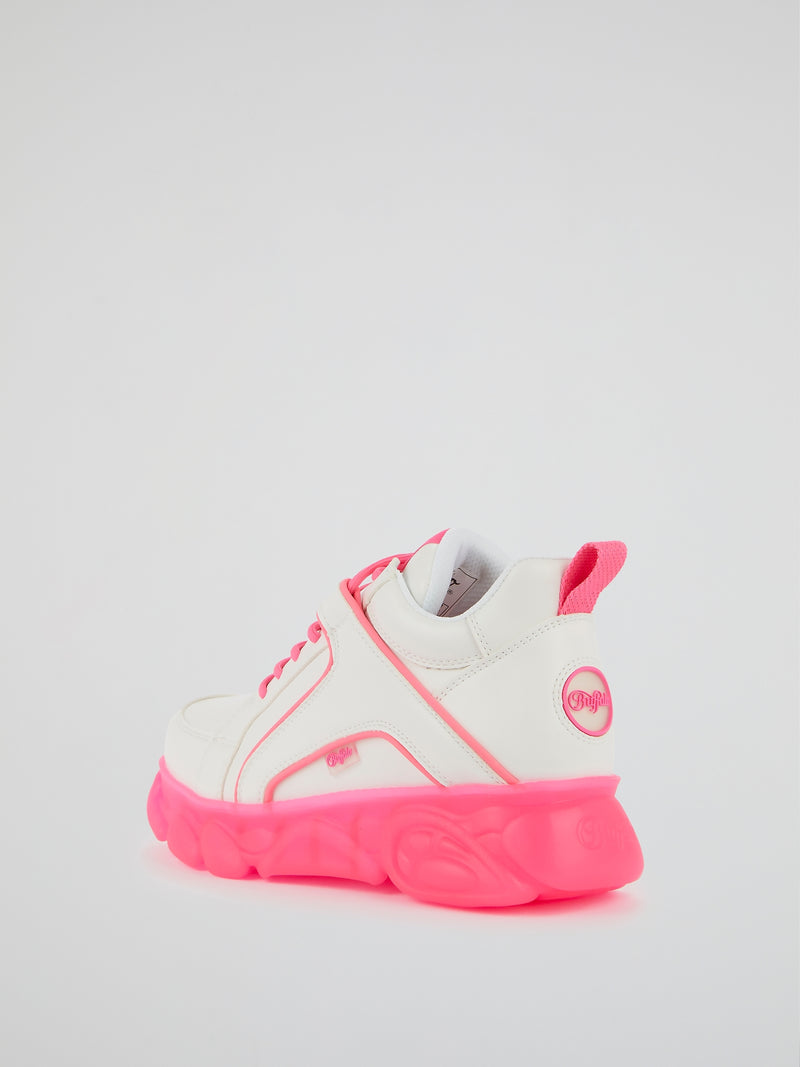 CLD Corin Pink Sole Leather Sneakers