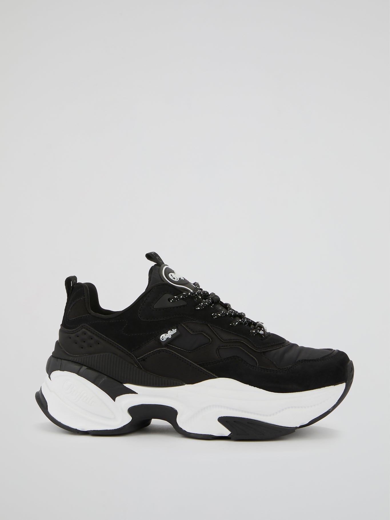 Crevis P1 Black Chunky Sole Sneakers