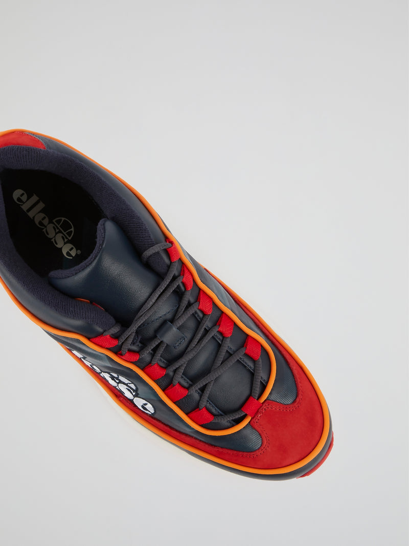 Sparta Edge Red Leather Sneakers