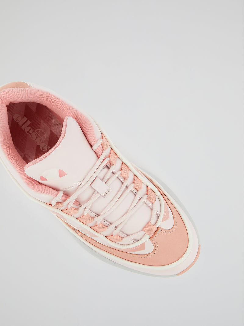Sparta Edge Pink Leather Sneakers