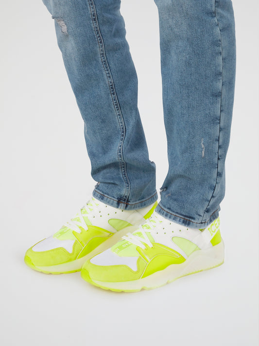 Neon Yellow Low Top Sneakers