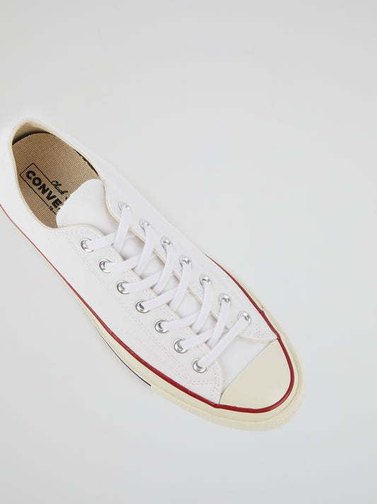Chuck 70 OX White Canvas Sneakers