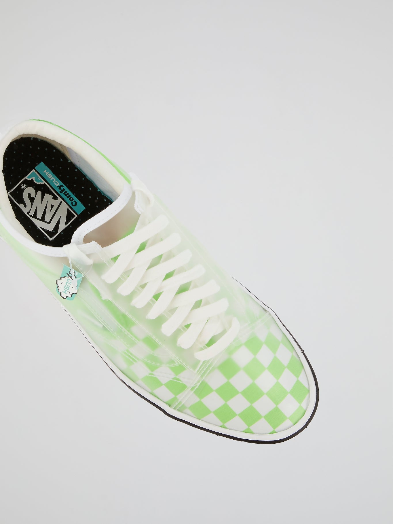 Green Checkerboard ComfyCush Slip-Skool Sneakers