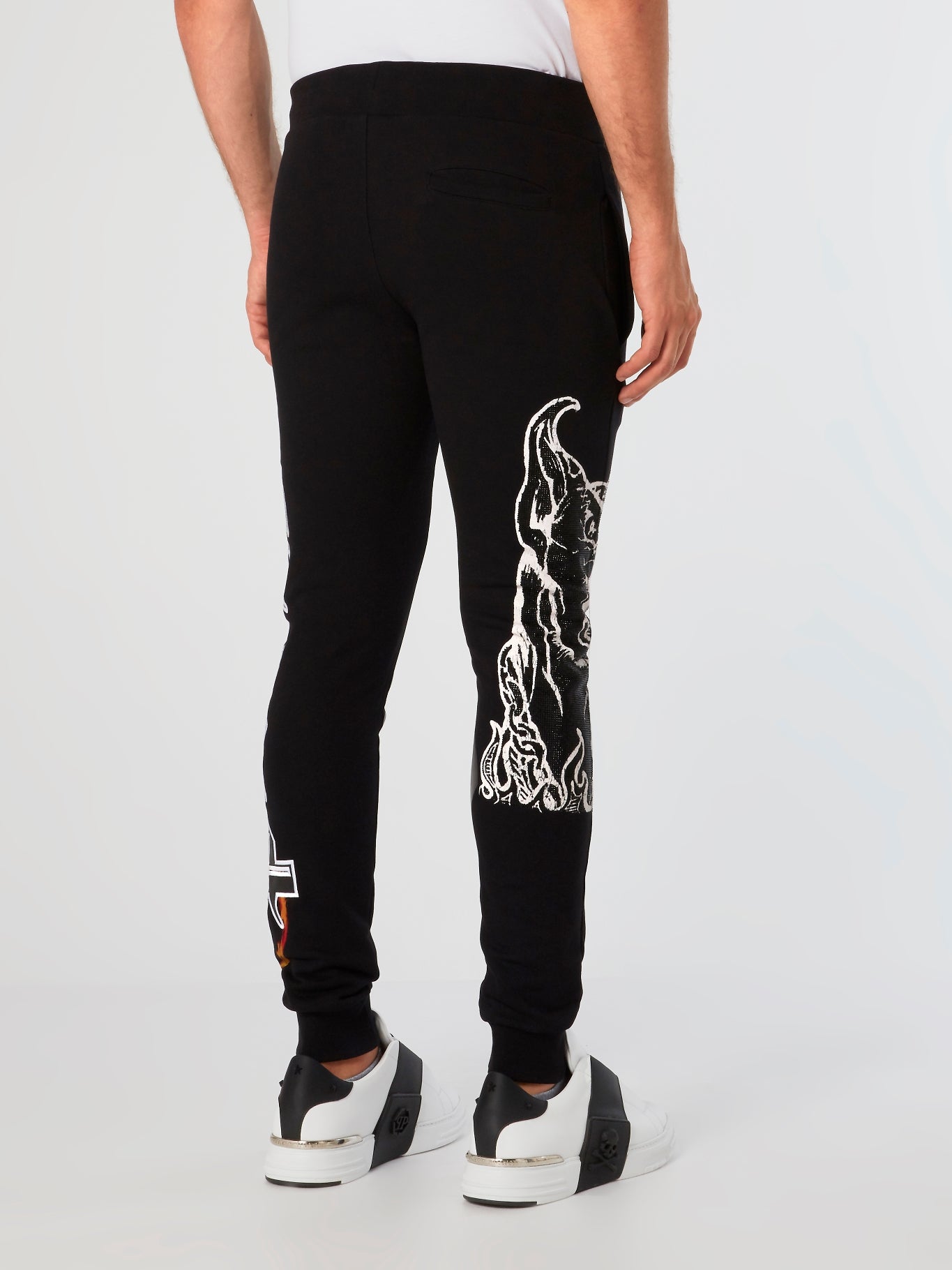Gothic Plein Studded Jogging Trousers
