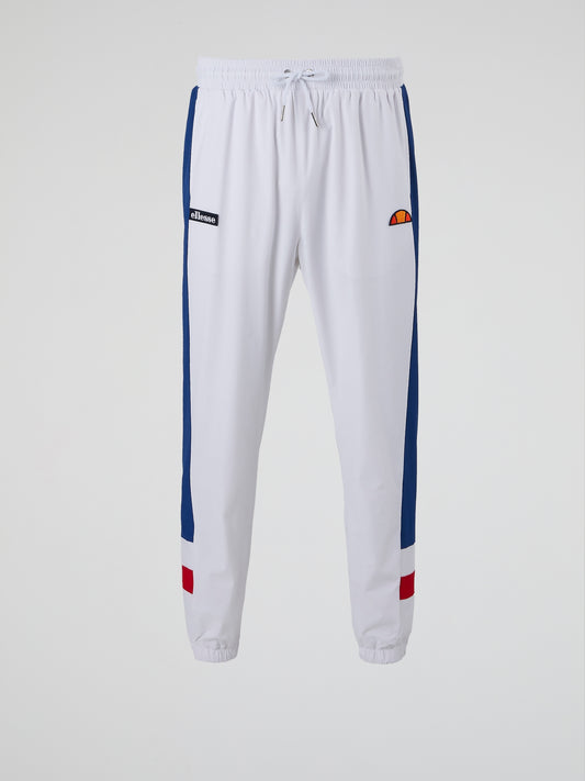 Vecoli White Drawstring Track Pants