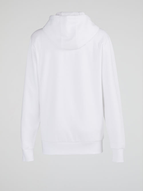 Picton OH White Front Pocket Hoodie
