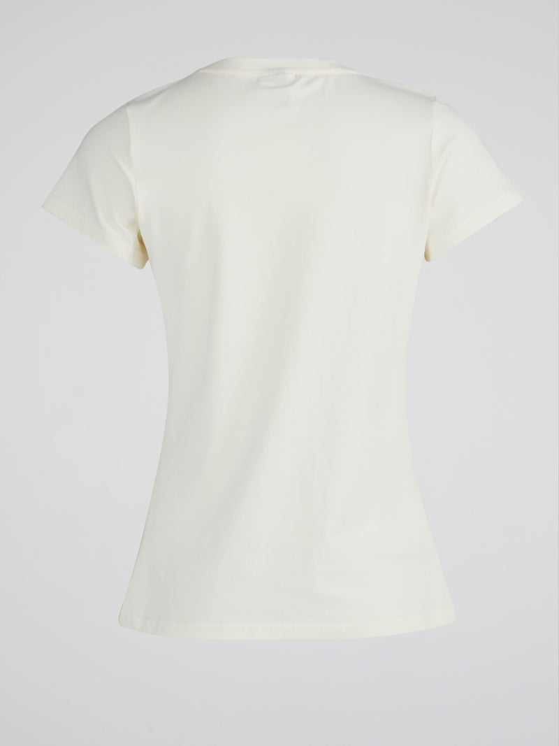 Clarice White Crewneck T-Shirt